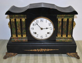 Antique Mantle Clock By Waterbury Clock Cc.
