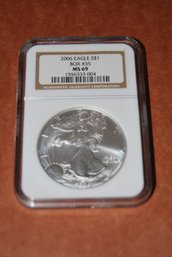 2006 1 Ounce Silver Eagle Coin (#35) Graded MS69