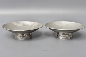 Pair Of Sterling Silver Footed Cups