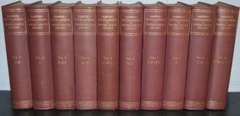 10 Volume, 1905 Complete Set Of ' Harpers Encyclopedia Of United States History '