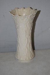 Vintage Lenox 9' Embossed Vase With Leaf Pattern