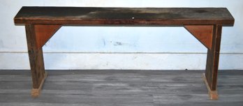 Vintage Farm Style Wood Bench
