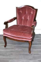 French Style Armchair With Pink Upholstery