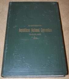 18th Republican National Convention Book. Signed By John Cooledge Circa 1924