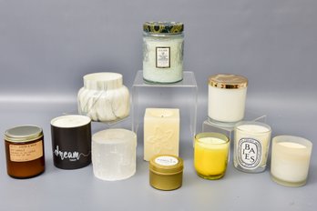 Collection Of Ten Scented Candles - Voluspa, Diptyque Baies And More