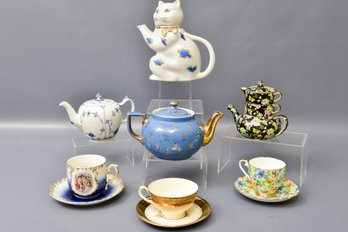 Collection Of Teapots And Teacups And Saucers - Royal Copenhagen, Royal Winton, Royal Bavarian And More