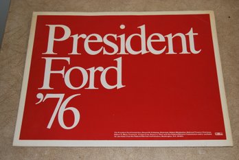 Vintage 1976 Ford Campaign Poster.