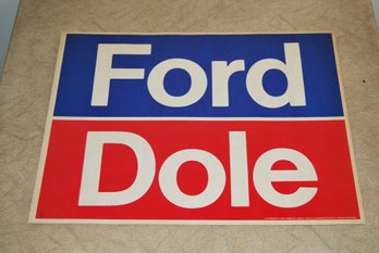 Vintage 1976 Ford/dole Campaign Poster.