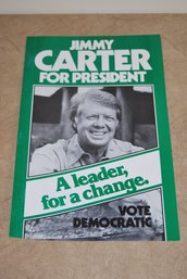 Vintage 1976 Jimmy Carter Campaign Poster