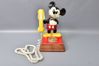 Vintage Disney Collectible Mickey Mouse 1976 Rotary Dial Telephone