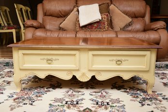 Ethan Allen Country French Provence Coffee Table