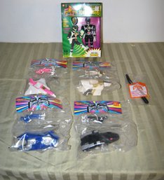 Lot Of 6 Mighty Morphine Power Rangers Items.