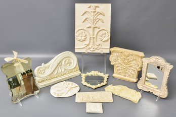 Collection Of Wall Plaques And Mirrors