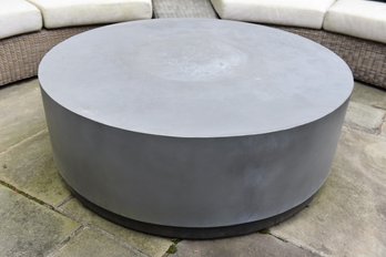 Williams Sonoma Luca Round Concrete Coffee Table