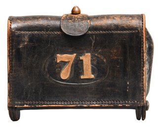 Antique Type 3 Model 1874 McKeever Leather Waist Belt Cartridge Ammo Box