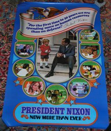 Vintage 1972 Richard Nixon Campaign Poster