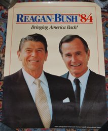 Vintage 1984 Reagan/Bush Campaign Poster