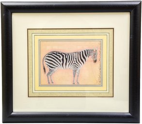 Nicely Framed Decorative Zebra Print