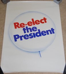 Vintage Rare 1972 Richard Nixon Campaign Poster