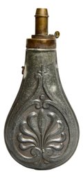 Antique Victorian Muzzle Loading Black Gunpowder Flask