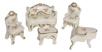 Miniature Porcelain Doll House Furniture