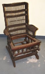 Antique Wicker Rocking Chair