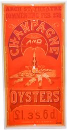 Oliver Gal 'Champagne And Oysters' Signed Advertising Wall Art Canvas Print