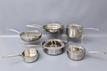 Eleven Piece Cuisinart Stainless Steel Cookware Set