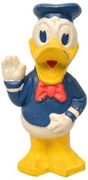 Vintage Cast Iron Donald Duck Sculpture Door Stopper