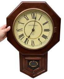 Vintage Seth Thomas Mahogany Wall Clock With Pendulum