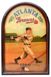 Atlanta Braves 1966 Painting Collectible Golden Oldies Wooden Player Plaque