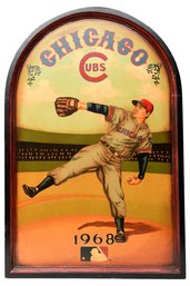 Chicago Cubs 1968 Painting Collectible Golden Oldies Wooden Player Plaque