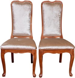 Pair Of Schlaefer Furniture Upholstered Side Chairs