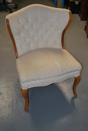 Vintage White Upholstered Chair