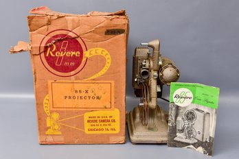 Vintage Revere 8mm Projector - Model No. 85 In Original Box