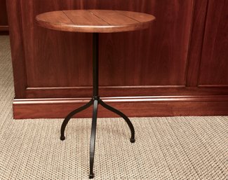 Charleston Forge Hand Made Custom Tripod Wooden Top Side Table