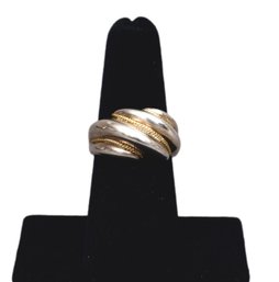 Tiffany & Co. 14K Gold And Sterling Silver Ring (Size 7.75)