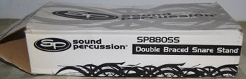 New In Box Sound Percussion Double Braced Snare Stand