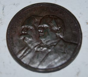 1896 William McKinley, Garret Hobart Political Campaign Token