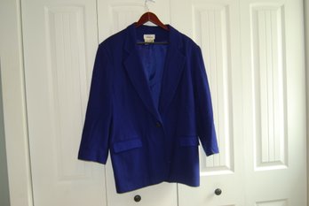 Worthington Vintage Blue Wool Jacket