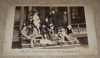 Gen U.S. Grant And Family At Mt. McGregor, NY. June 19, 1885