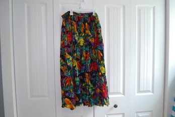 Zofus Long Floral Skirt