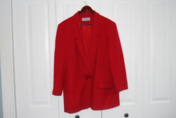 Norton McNaughton 100 Wool Red Jacket/blazer