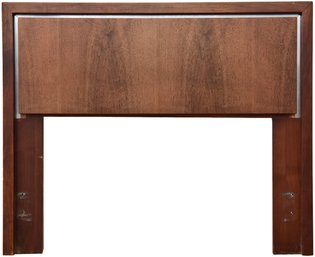 Merton Gershun For Dillingham Mid-Century Modern Walnut Twin Size Headboard