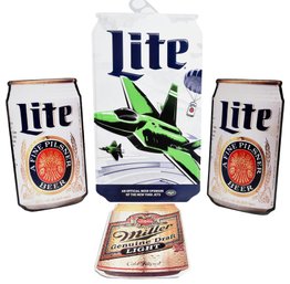 Collection Of Miller Light Metal Beer Signs