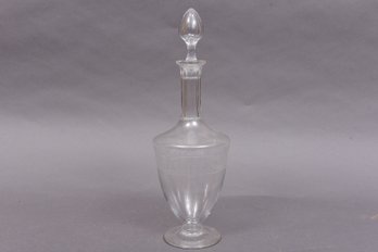 Baccarat For Cognac Croizet Etched Decanter With Stopper