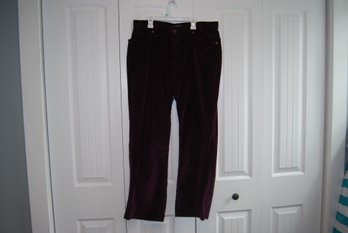 Bill Blass Vintage Velour Purple Pants