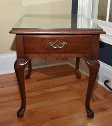 Ethan Allen Wood Classic Rectangular Side End Table.