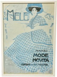 Mele Napoli Mode E Novita Vintage Framed Poster By Artist Dudovich