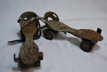 Pair Of Antique Roller Skates